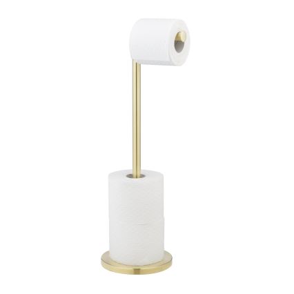 WENKO 25791100 - Porta rotolo per carta igienica 21x55 cm oro/argento