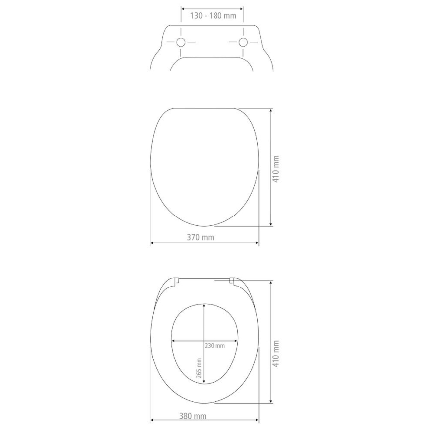 WENKO 25792100 - Sedile WC PRIMA 37x41 cm giallo/argento