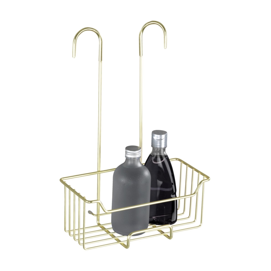 WENKO 25937100 - Cestello doccia MILO 25x36 cm acciaio inox/dorato/trasparente