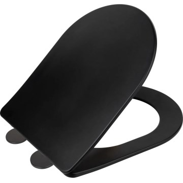 WENKO 26029100 - Sedile WC GALATI 46x36 cm nero