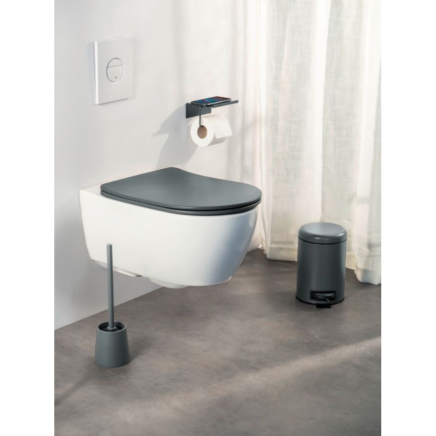 WENKO 26030100 - Sedile WC GALATI 46x36 cm antracite