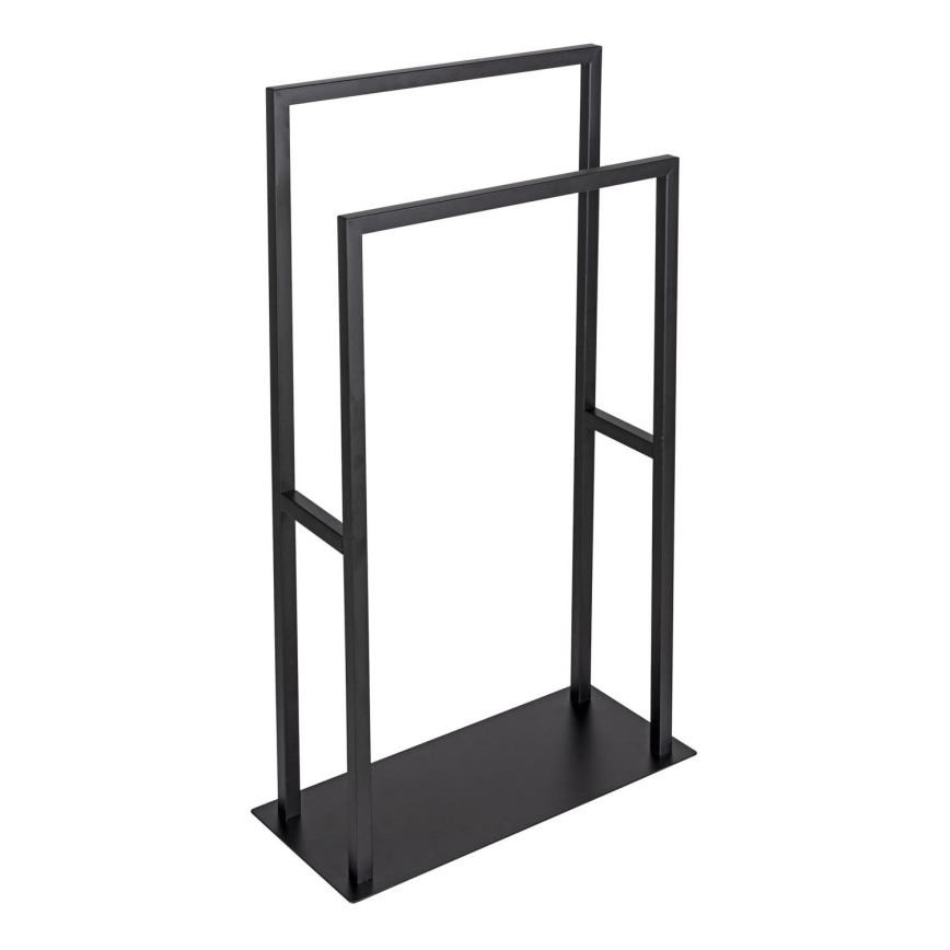WENKO 26056100 - Portasciugamani a piantana RIVALTA 46x80 cm acciaio inox/nero
