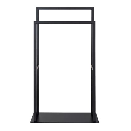 WENKO 26056100 - Portasciugamani a piantana RIVALTA 46x80 cm acciaio inox/nero