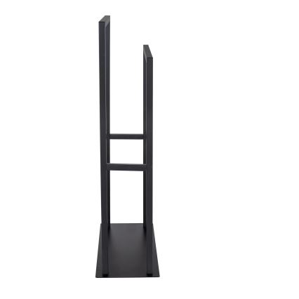 WENKO 26056100 - Portasciugamani a piantana RIVALTA 46x80 cm acciaio inox/nero