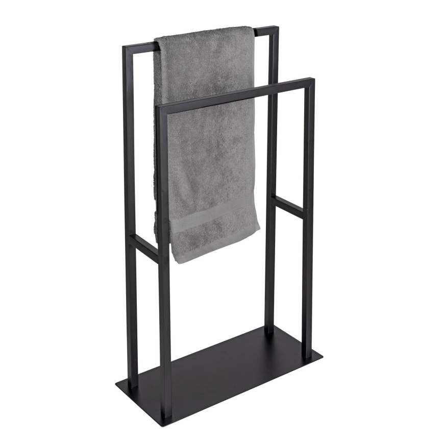 WENKO 26056100 - Portasciugamani a piantana RIVALTA 46x80 cm acciaio inox/nero