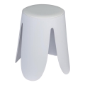 WENKO 26086100 - Sgabello COMISO 44,5x46 cm bianco