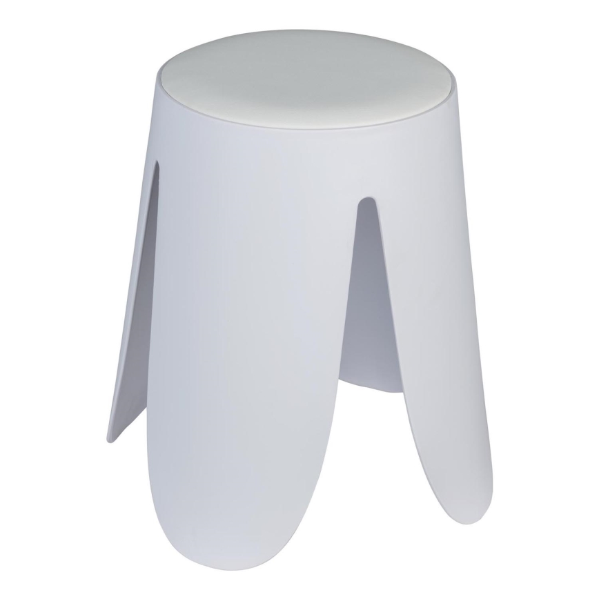 WENKO 26086100 - Sgabello COMISO 44,5x46 cm bianco