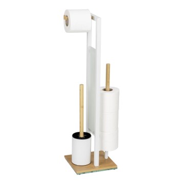 WENKO 26214100 - Set WC RIVALTA 18x70 cm marrone/bianco