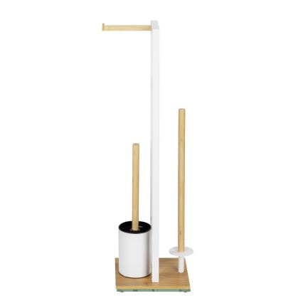 WENKO 26214100 - Set WC RIVALTA 18x70 cm marrone/bianco