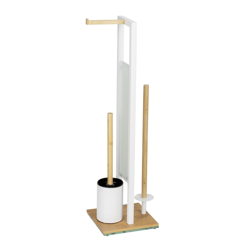 WENKO 26214100 - Set WC RIVALTA 18x70 cm marrone/bianco