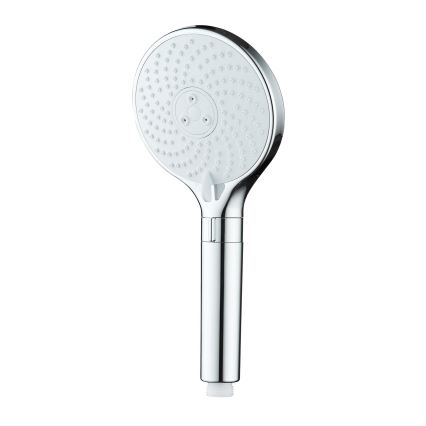 WENKO 26362100 - Soffione doccia Sistema di risparmio idrico 12x12 cm cromo lucido/bianco