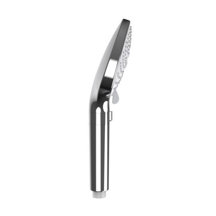 WENKO 26362100 - Soffione doccia Sistema di risparmio idrico 12x12 cm cromo lucido/bianco