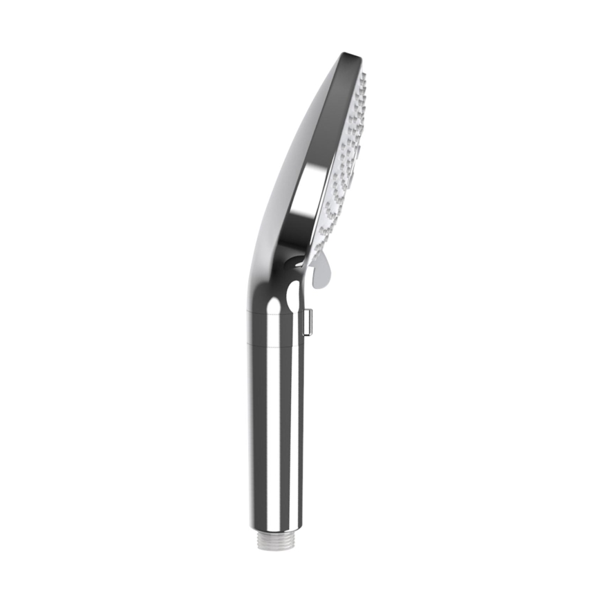 WENKO 26362100 - Soffione doccia Sistema di risparmio idrico 12x12 cm cromo lucido/bianco