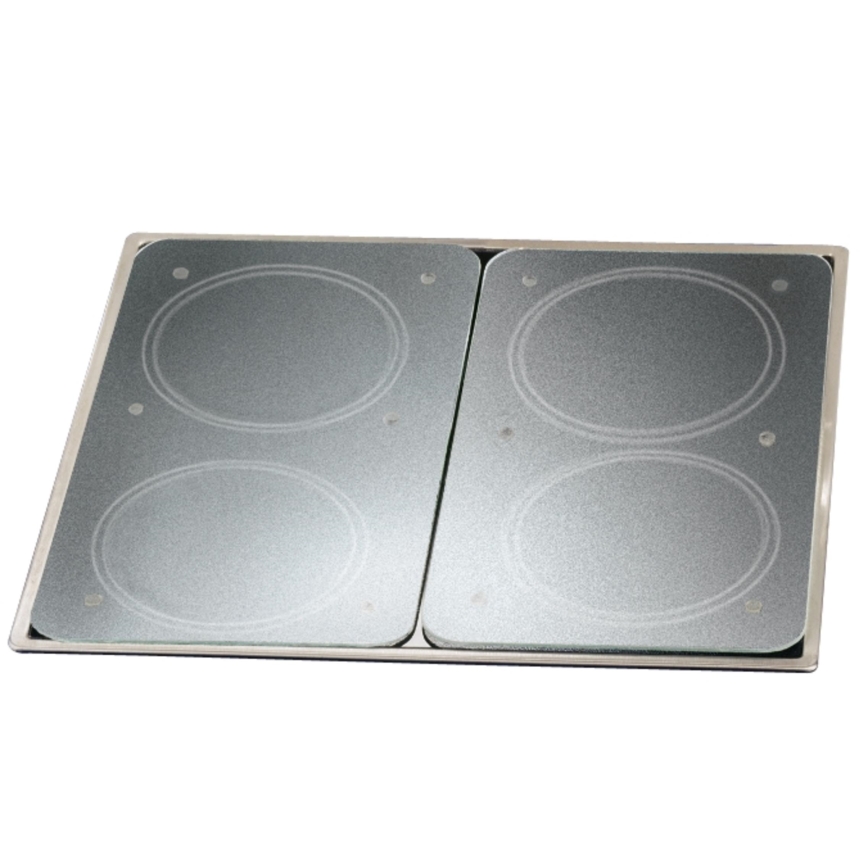 WENKO 2712663100 - Piastra di copertura 30x52 cm trasparente/grigio