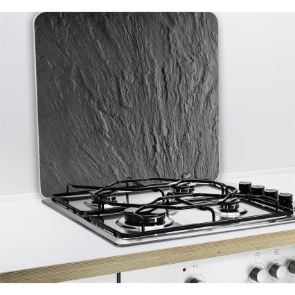 WENKO 2712984500 - Piastra di copertura ABDECKPLATTE - NEUTRO 56x50 cm nera/trasparente