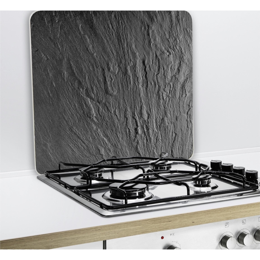 WENKO 2712984500 - Piastra di copertura ABDECKPLATTE - NEUTRO 56x50 cm nera/trasparente