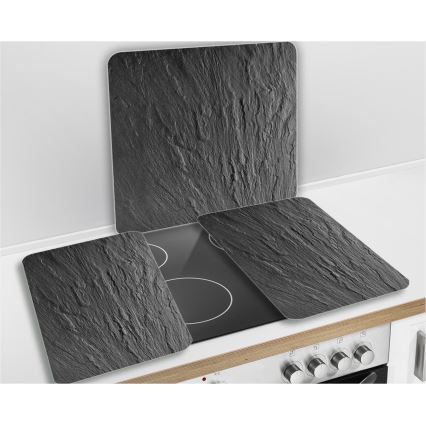 WENKO 2712984500 - Piastra di copertura ABDECKPLATTE - NEUTRO 56x50 cm nera/trasparente