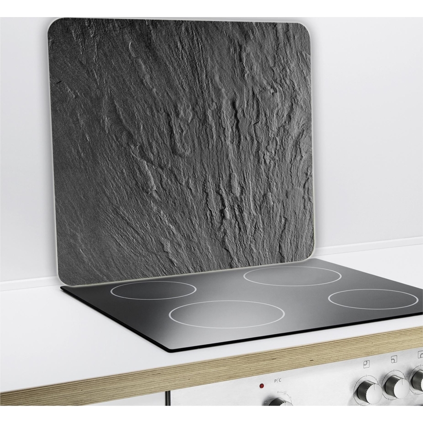 WENKO 2712984500 - Piastra di copertura ABDECKPLATTE - NEUTRO 56x50 cm nera/trasparente