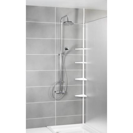 WENKO 3201010100 - Elemento angolare COMPACT 26x195 cm bianco