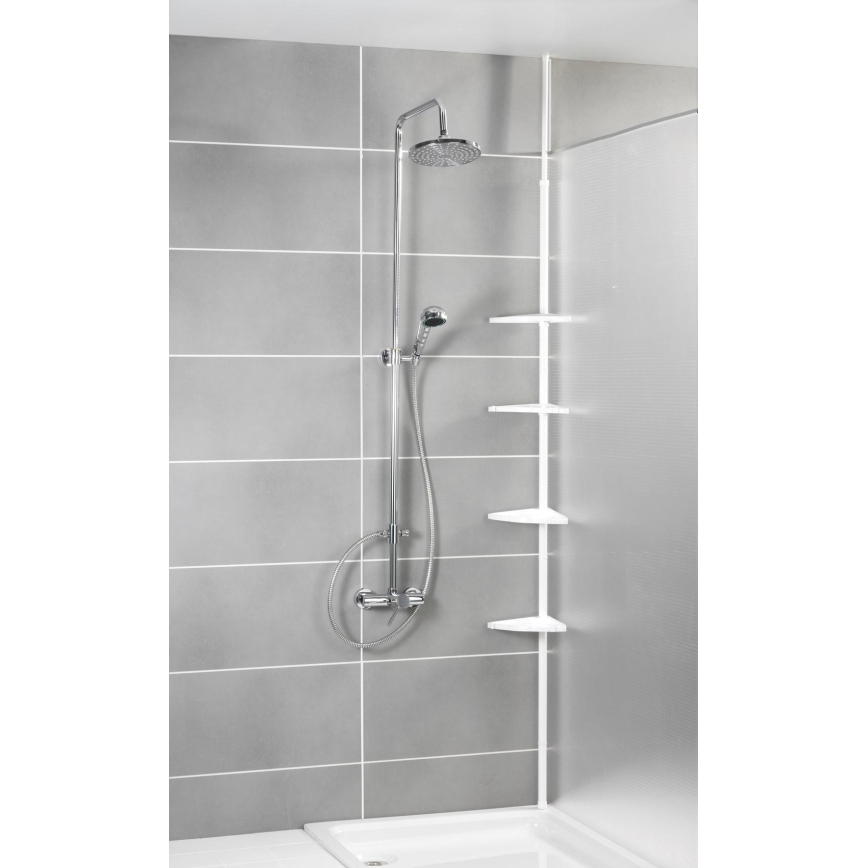 WENKO 3201010100 - Elemento angolare COMPACT 26x195 cm bianco