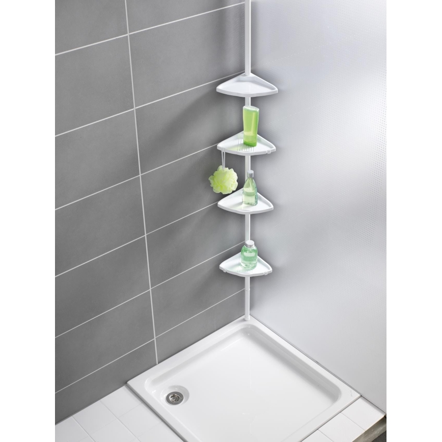 WENKO 3201010100 - Elemento angolare COMPACT 26x195 cm bianco
