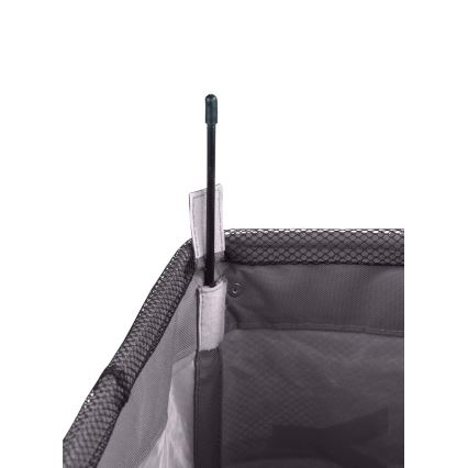 WENKO 3450112100 - Cesto portabiancheria QUADRO 40x60 cm grigio/nero
