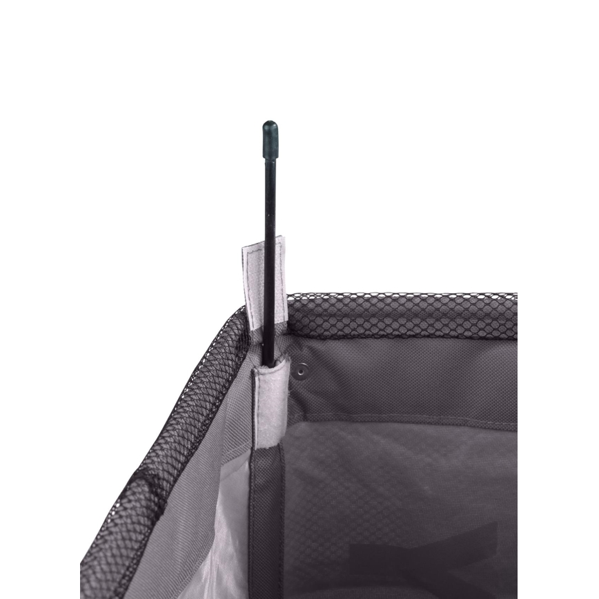 WENKO 3450112100 - Cesto portabiancheria QUADRO 40x60 cm grigio/nero
