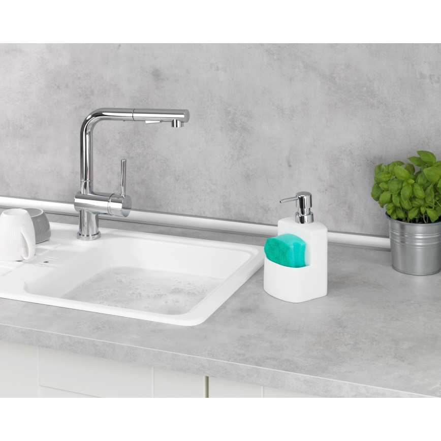 WENKO 3620115100 - Dispenser per sapone FESTIVAL 10x18 cm bianco