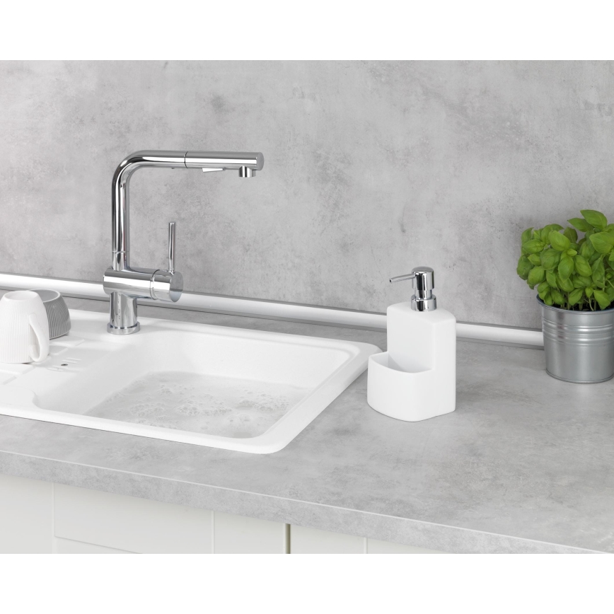 WENKO 3620115100 - Dispenser per sapone FESTIVAL 10x18 cm bianco