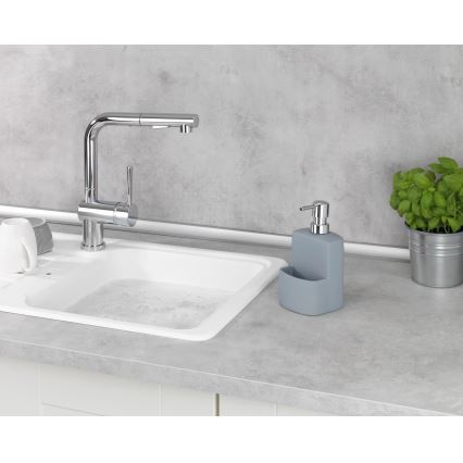 WENKO 3620116100 - Dispenser di sapone FESTIVAL 10x18 cm grigio