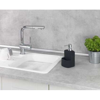 WENKO 3620117800 - Dispenser di sapone FESTIVAL 10x18 cm nero