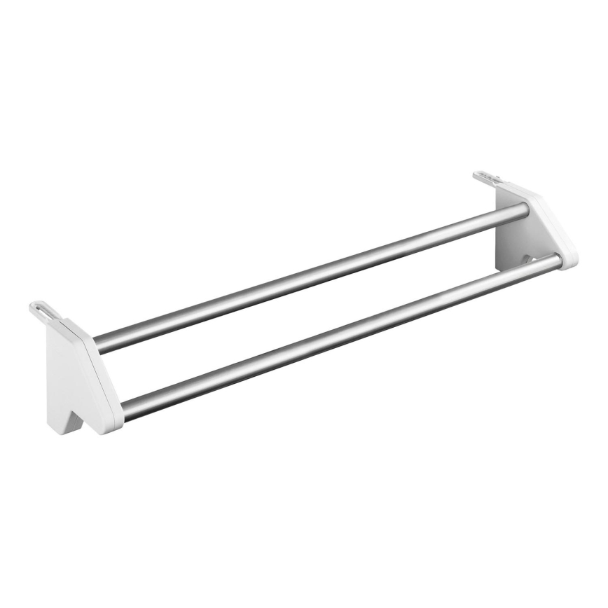 WENKO 3703100 - Stendibiancheria TWIN 60x13 cm argento/bianco