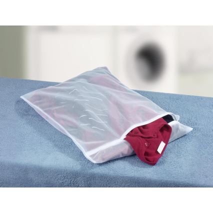 WENKO 3751700100 - Sacchetto per il bucato JUMBO 50x70 cm bianco
