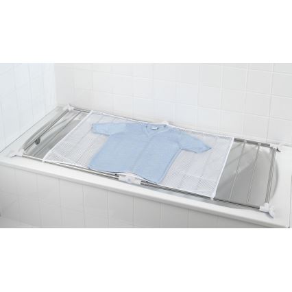 WENKO 3772020100 - Stendibiancheria PROFI 65x150 cm acciaio inox/argento/bianco