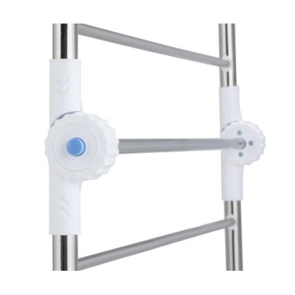 WENKO 3772020100 - Stendibiancheria PROFI 65x150 cm acciaio inox/argento/bianco