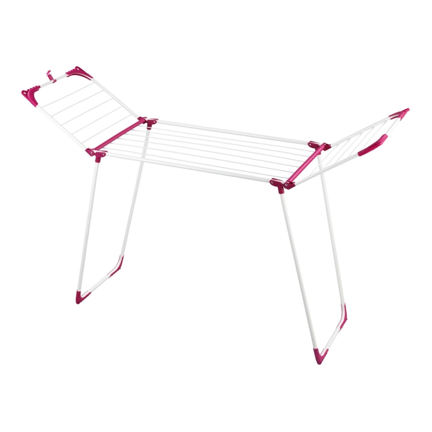 WENKO 3774021100 - Stendibiancheria SUMMER DRY 153x76 cm bianco/rosa