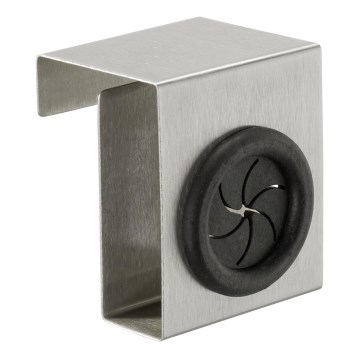 WENKO 4368060100 - Gancio PUSH 5x6 cm argento/nero