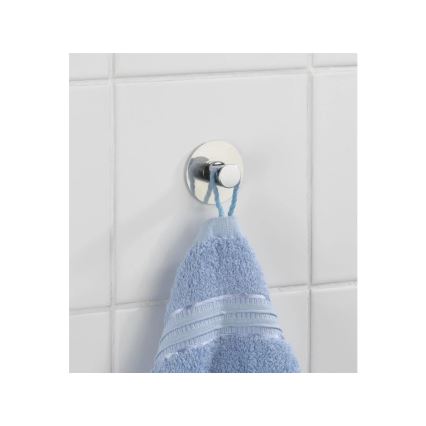 WENKO 4466420100-Gancio SAVONA 5x2 cm acciaio inossidabile/argento