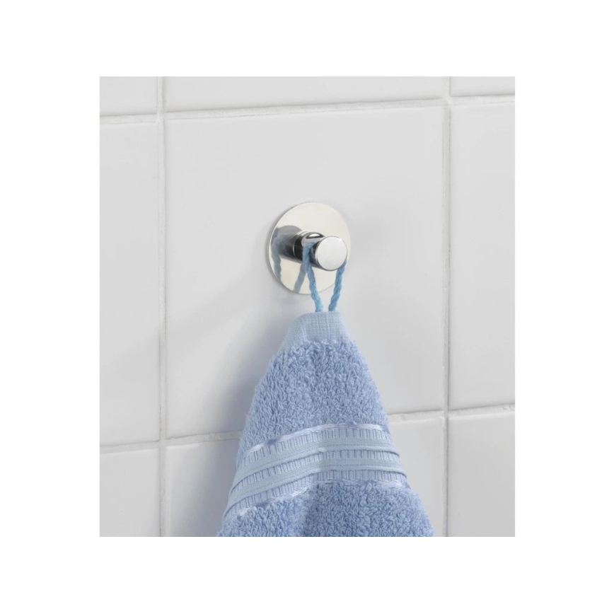WENKO 4466420100-Gancio SAVONA 5x2 cm acciaio inossidabile/argento