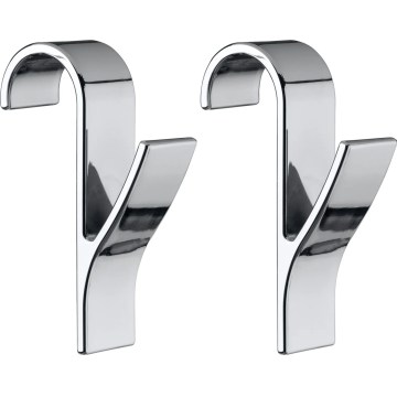 WENKO 4468162100-Ganci 2,5x10,5 cm, finitura cromata lucida