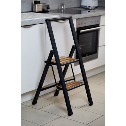 WENKO 50482100 - Scaletta ALU-DESIGN 44x101 cm nero
