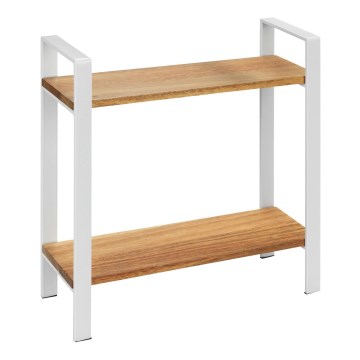 WENKO 53024100 - Mensola LOUISA 32x33 cm bianco/marrone