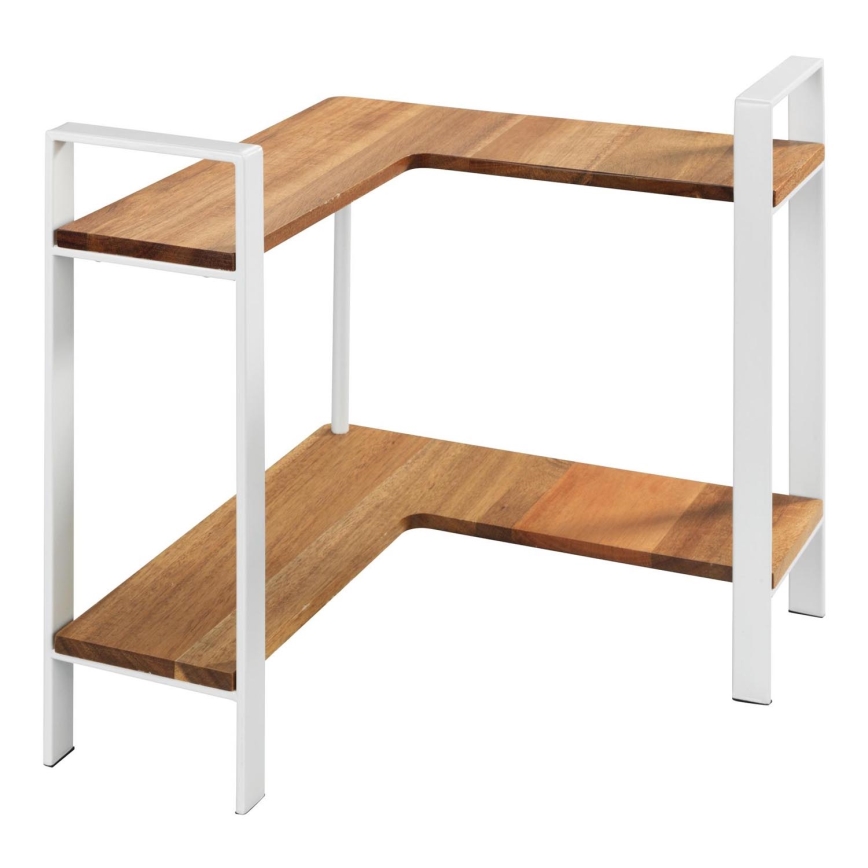 WENKO 53025100 - Mensola LOUISA 30x33 cm bianco/marrone