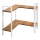WENKO 53025100 - Mensola LOUISA 30x33 cm bianco/marrone