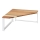 WENKO 53026100 - Mensola LOUISA 30x30 cm bianca/marrone