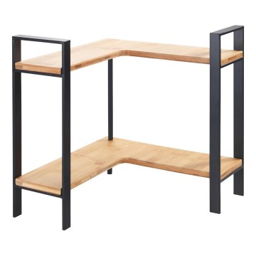 WENKO 53028100 - Mensola LOU 30x33 cm nera/marrone