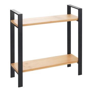 WENKO 53029100 - Mensola LOU 32x33 cm nero/marrone