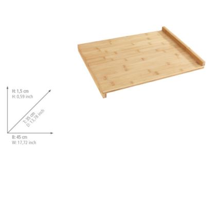 WENKO 53033100 - Tagliere 45x35 cm marrone
