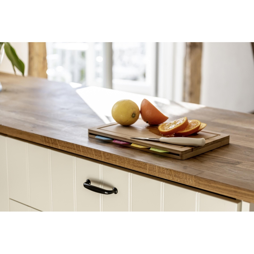 WENKO 53064100 - Tagliere 32,5x22,5 cm marrone/multicolore