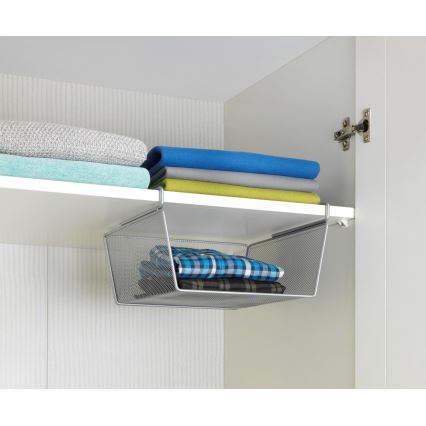 WENKO 53142100 - Cestino 27,5 x 28 cm argento